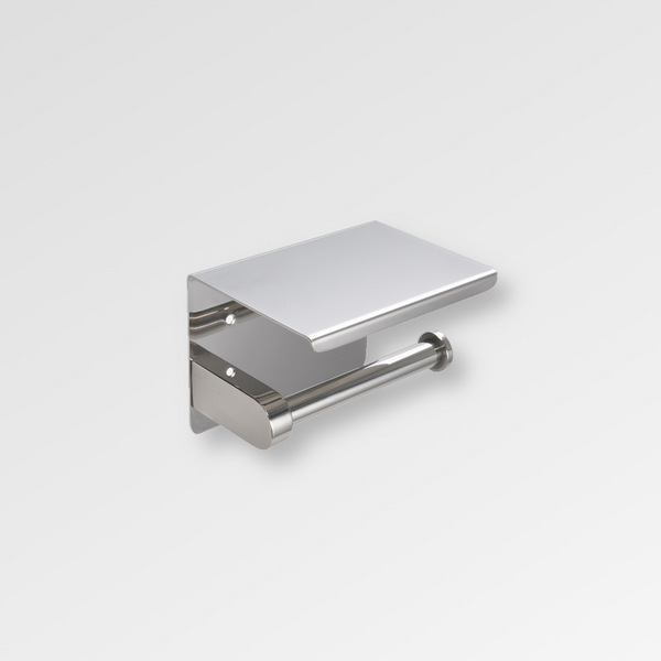 GROVE Toilet Roll Holder with Shelf