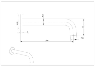VIVO Curved Spout