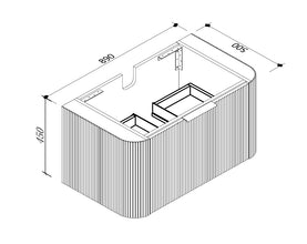 STELLA Wall Hung Vanity 900mm to 1500mm
