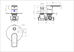 Kiama Shower Diverter Mixer