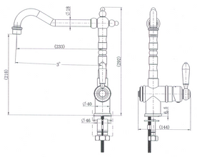 Bordeaux Kitchen Mixer