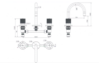 Cadence ¼ Turn Basin Set