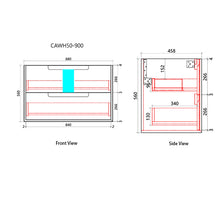 Flauto Wall Hung Vanity 600mm to 1800mm