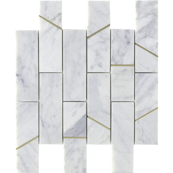 Deco Barres Carrara Honed Marble
