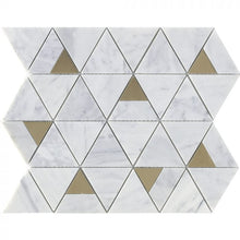 Deco Pyramid Carrara Honed Marble