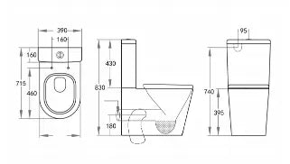 Avery Box Rim Toilet Suite
