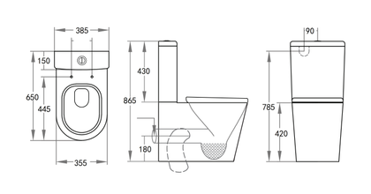 Livis Rimless Toilet Suite