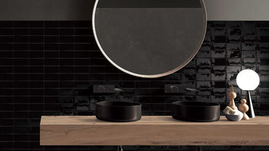 Luxe Midnight Ceramic Tile 76x152 Gloss/Matt