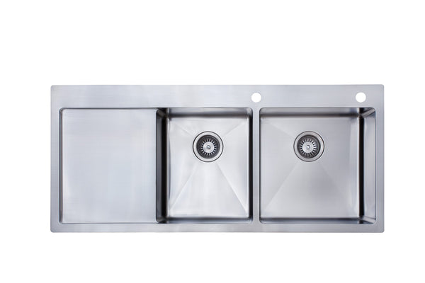 1160x510x200/195 Stainless Steel Sink with Drainer