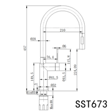 Elle 316 Stainless Steel Pull Out Sink Mixer