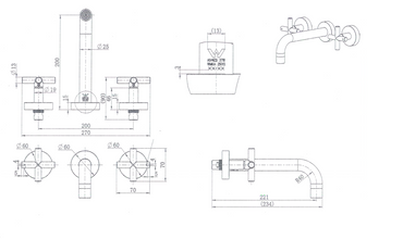 Ryker ¼ Turn Bath Set