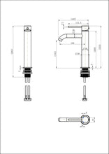 Star Mini Mid Rise Basin Mixer Curved Spout