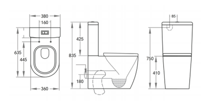 Rola Box Rim Toilet Suite
