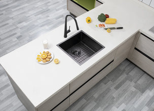 440x440x205mm Stainless Steel Handmade Single Bowl Sink for Flush Mount and Undermount