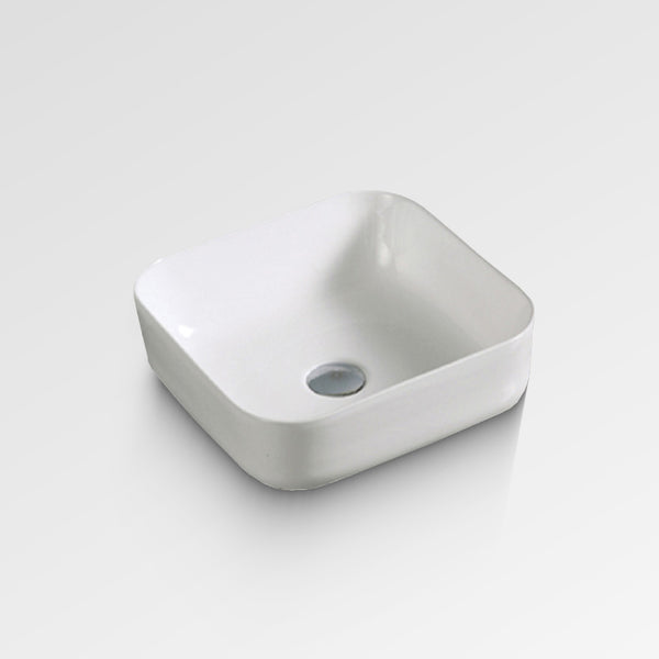 NIRVANA Fine Square White Above Counter Basin