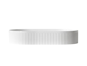 Kensington Oval Gloss White Basin 560x350x120