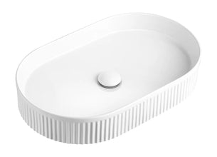 Kensington Oval Gloss White Basin 560x350x120