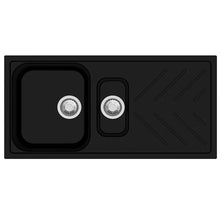 Carysil New Beethoven D150 Granite Quartz Stone 1&1/4 Kitchen Sink Double Bowls Drainboard 1000x500x200mm