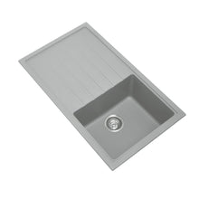 Carysil Vivaldi D100 Single Bowl Granite Sink with Drainer 860x500x205mm