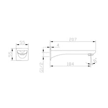 MARLO Wall Basin/Bath Spout
