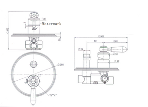 Bordeaux Shower Diverter