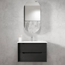 Byron Black Oak Wall Hung Vanity 600mm to 1500mm