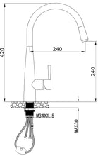 Kasper Pull Out Kitchen Mixer