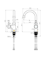 Montpellier Gooseneck High Rise Basin Mixer