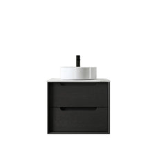 Byron Black Oak Wall Hung Vanity 600mm to 1500mm