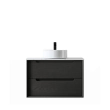 Byron Black Oak Wall Hung Vanity 600mm to 1500mm