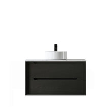 Byron Black Oak Wall Hung Vanity 600mm to 1500mm