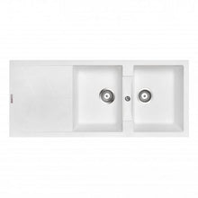 Carysil Jazz D200 Double Bowl Granite Sink with Drainer 1160x500x210mm