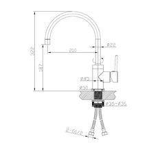 NIRVANA Gooseneck Kitchen Mixer